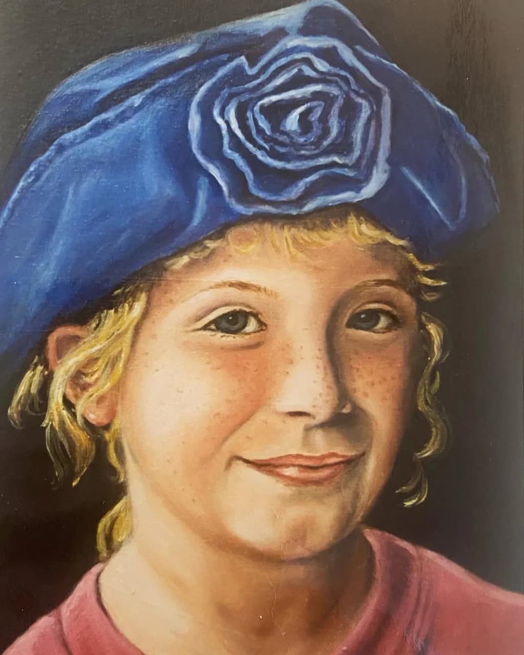 Blue Rose Hat