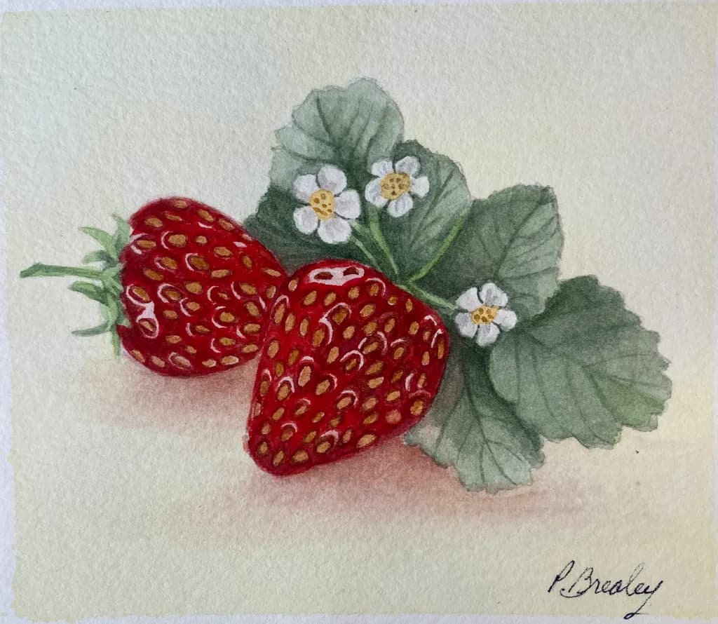 Strawberries in Bloom