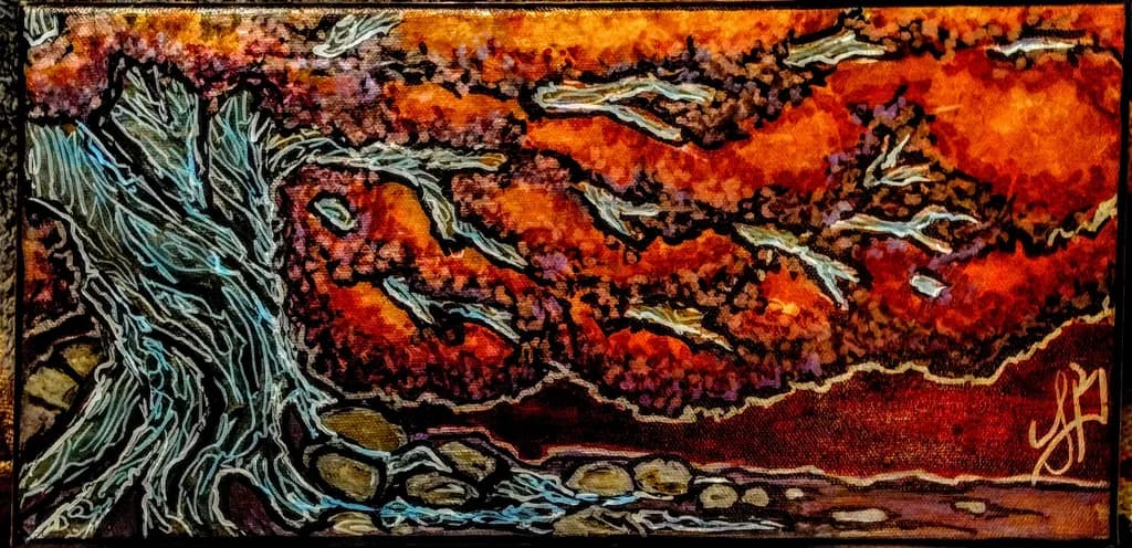 Ancient Tree with Stones