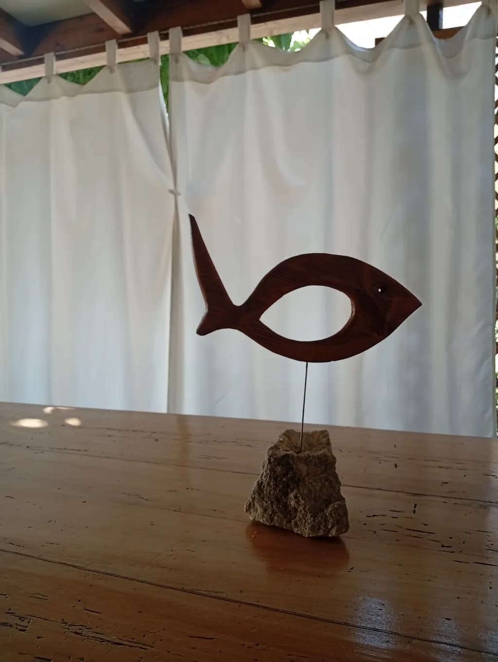 Wooden Fish Sculpture