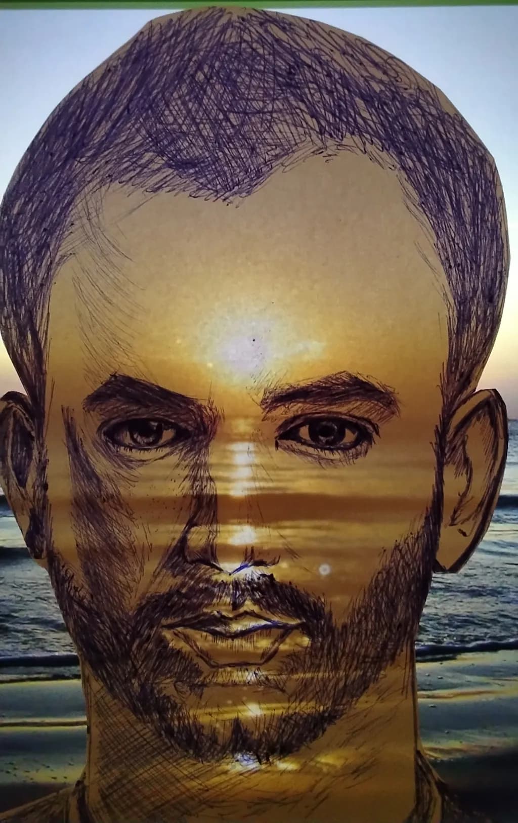 Sunset Reflection Portrait