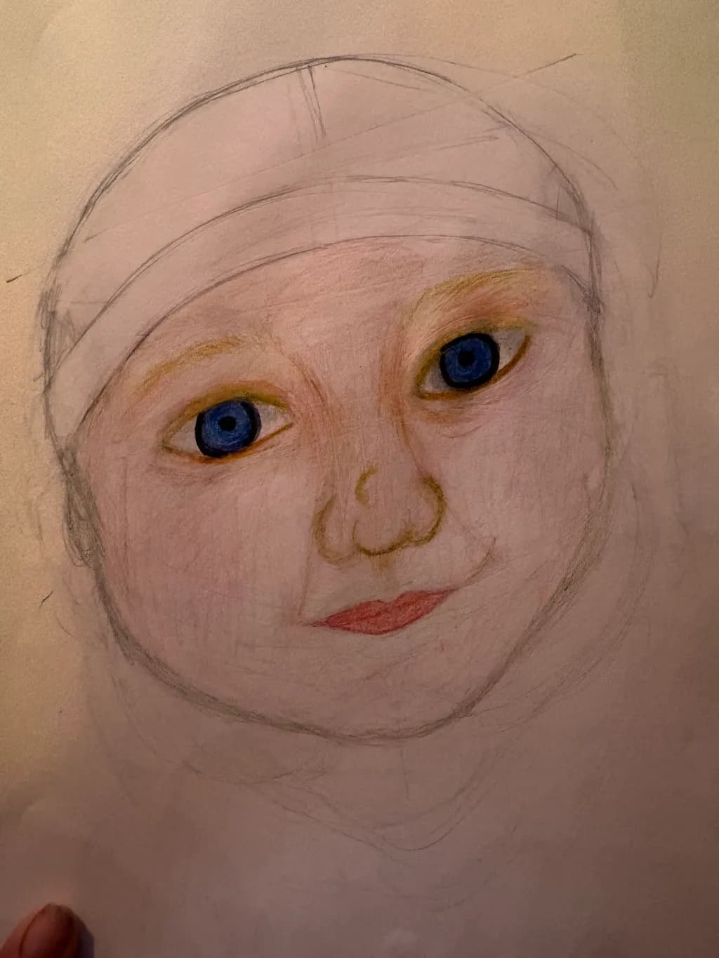 Blue-Eyed Child Portrait