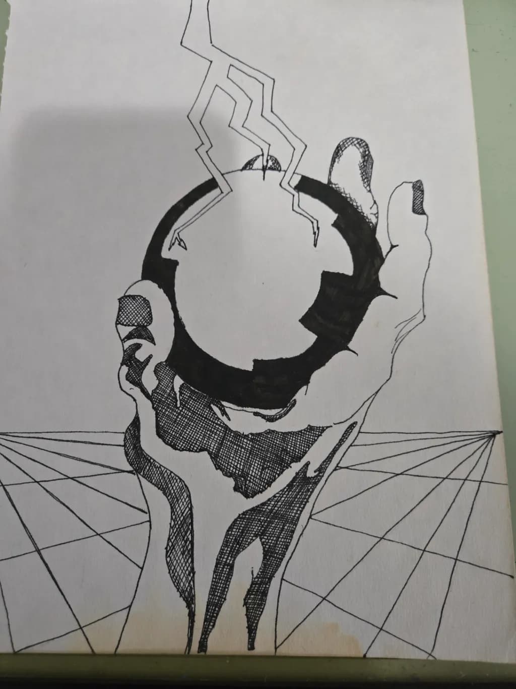 Hand with Lightning Orb