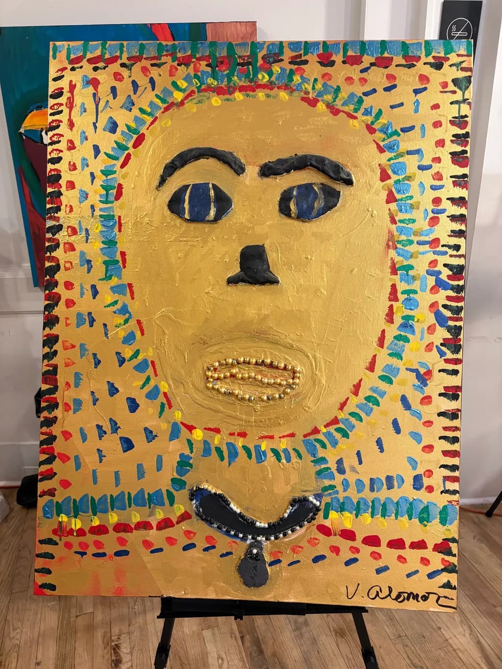 Golden Face Mosaic