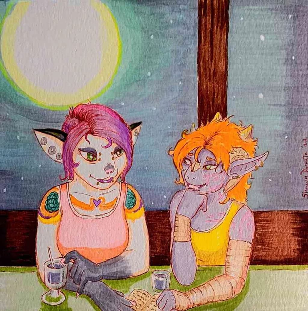 Moonlit Conversation