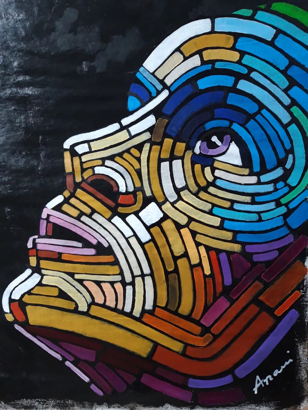 Gorilla Mosaic Portrait