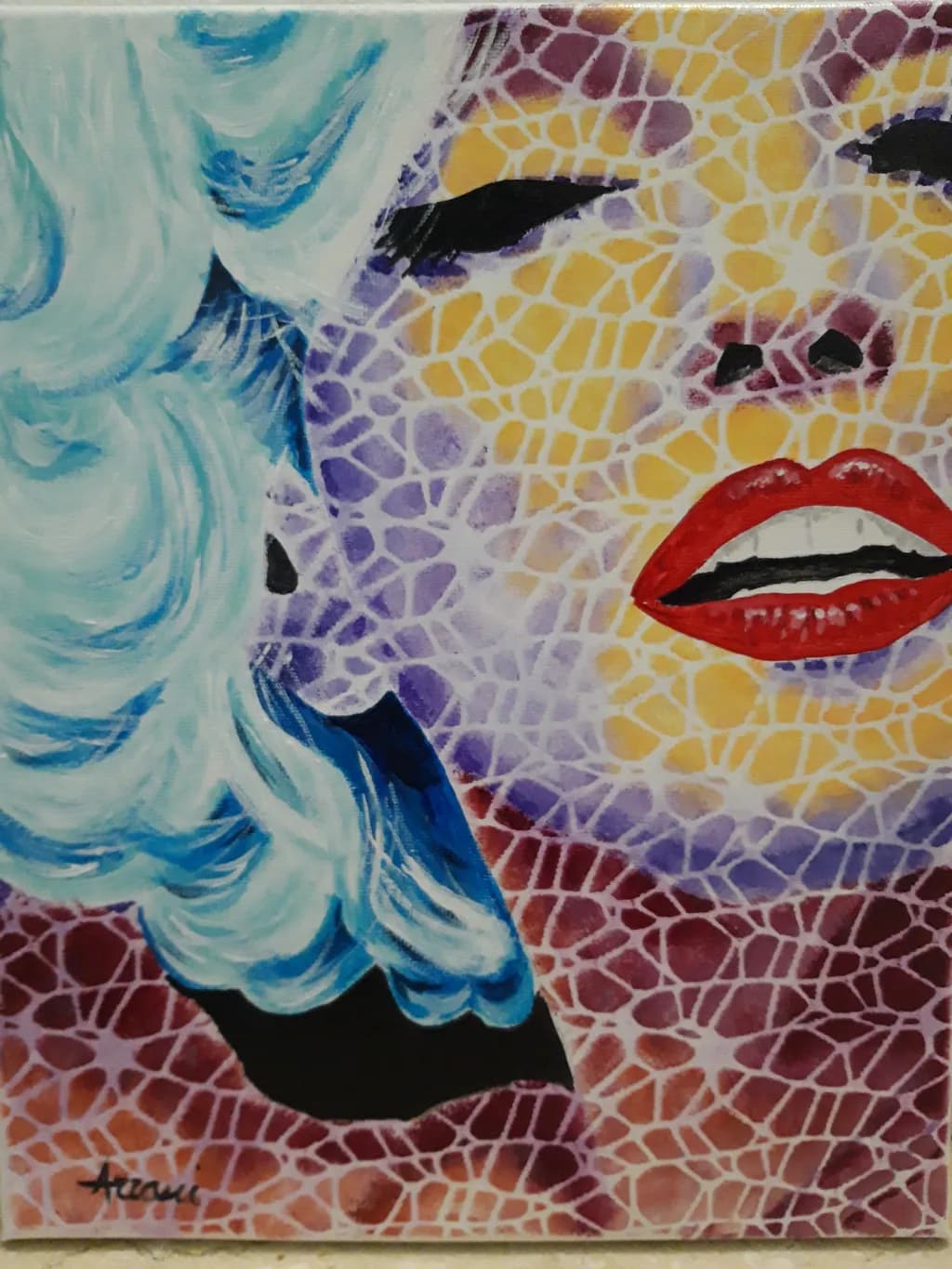 Abstract Mosaic Portrait