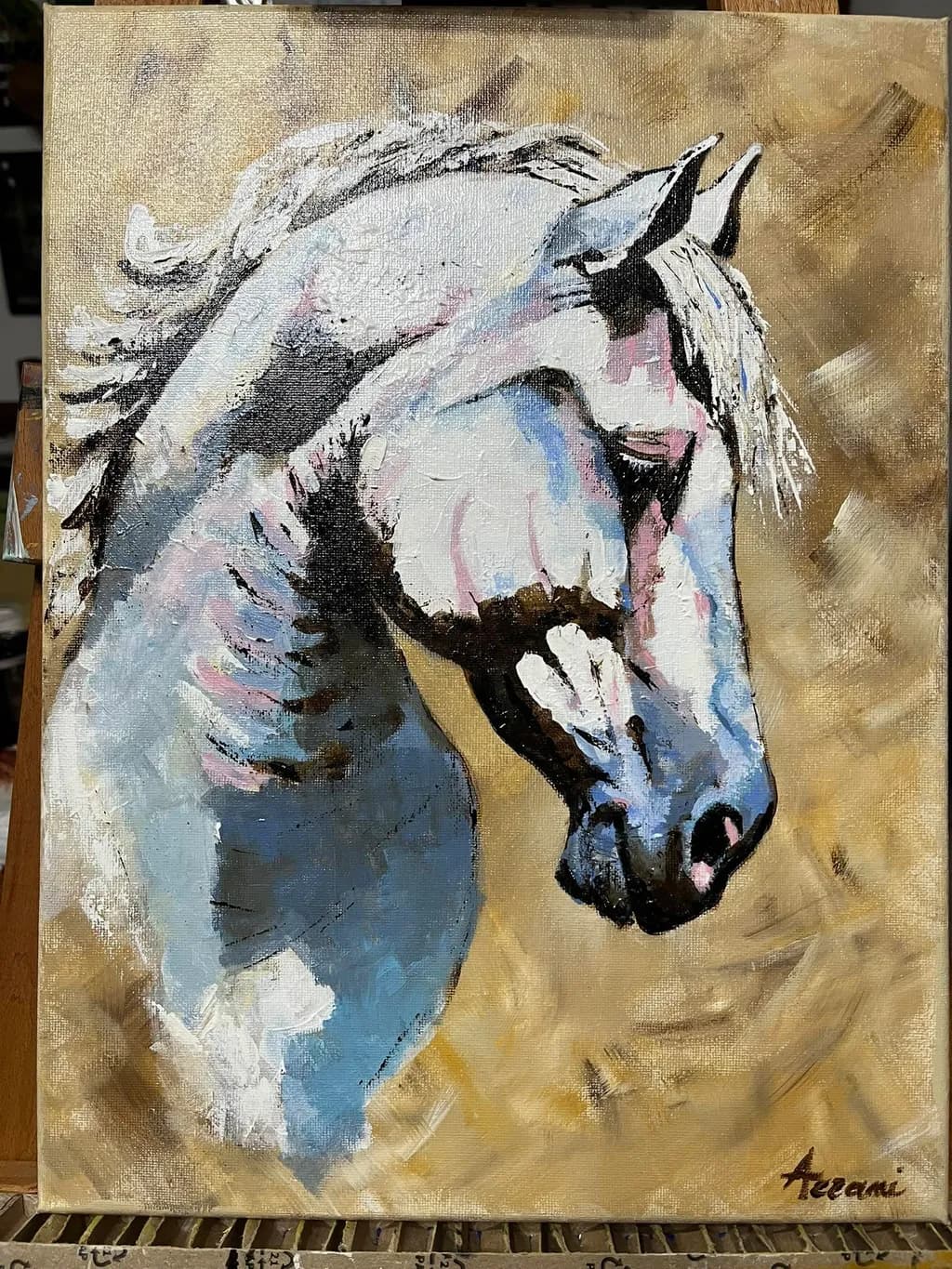 White Horse Portrait