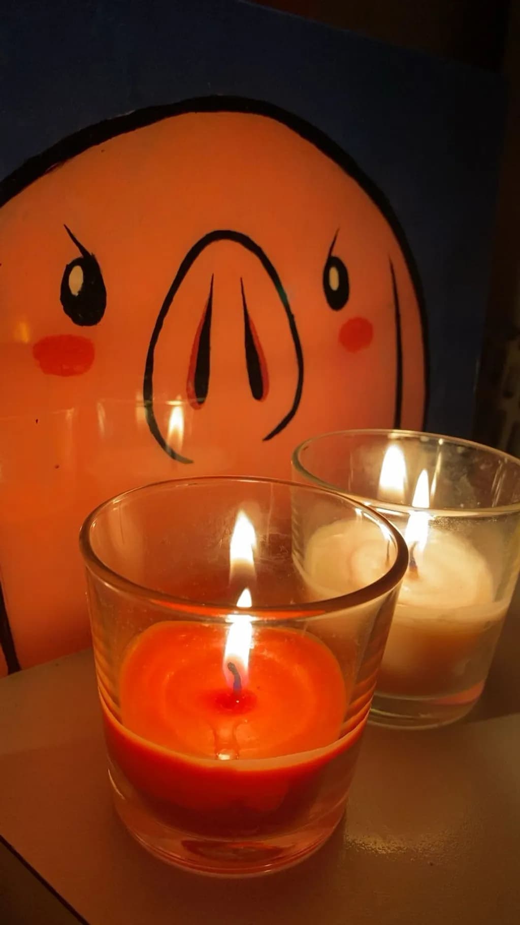 Pig Face Candle Glow