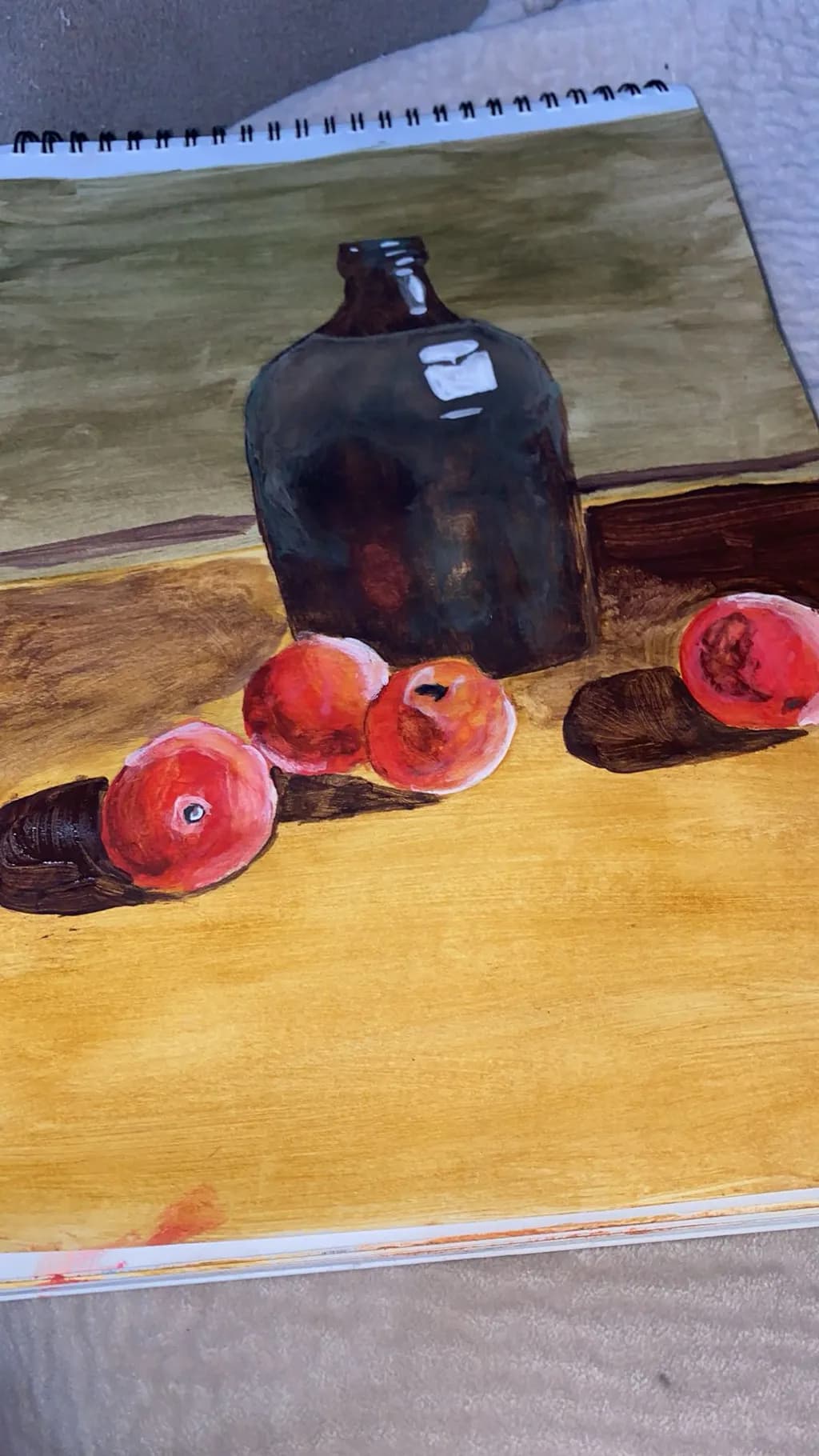 Bottle and Apples