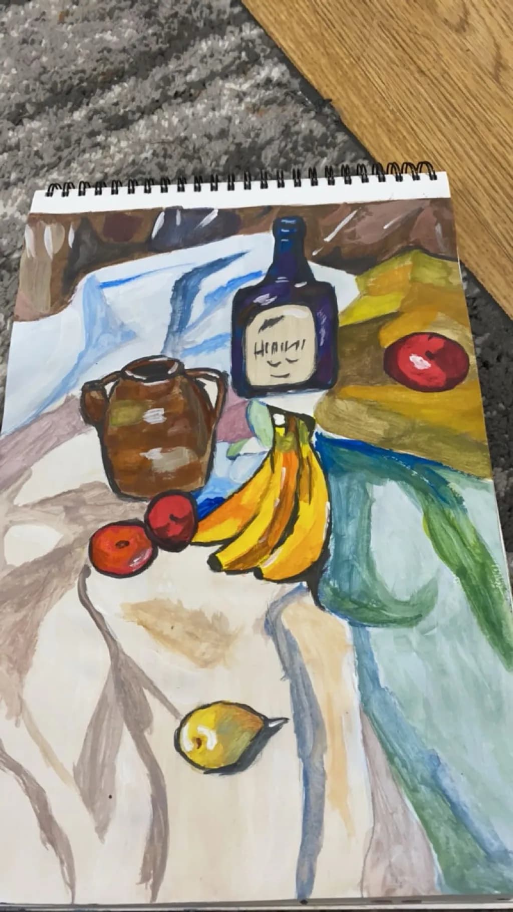 Still Life with Bananas and Pear
