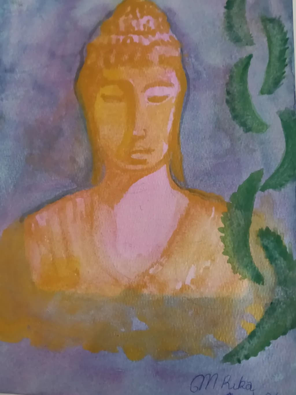 Buddha with Leaves