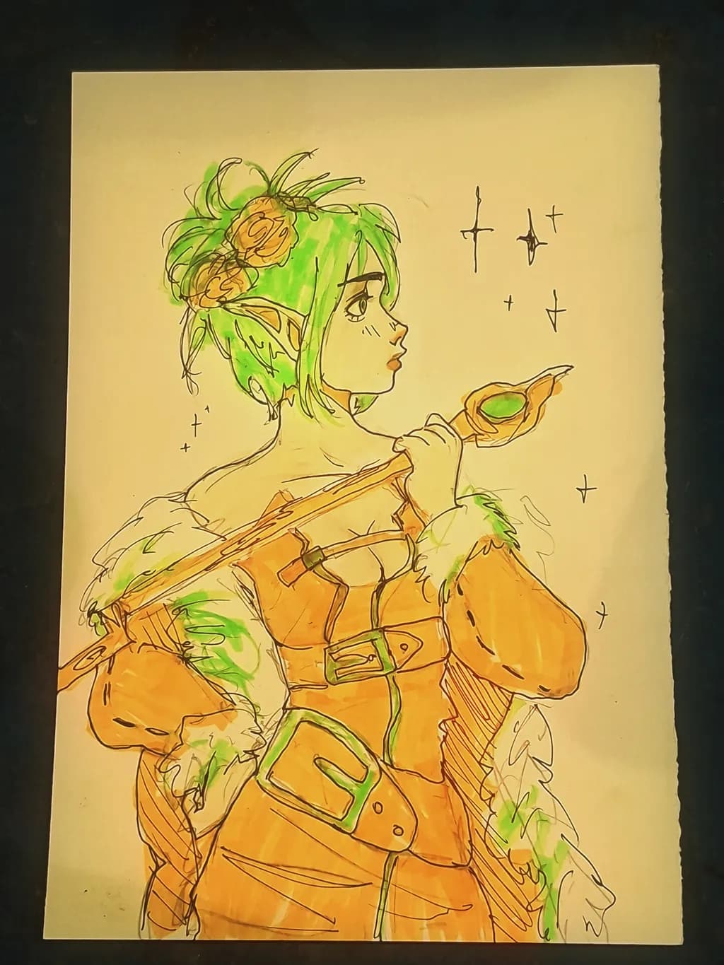 Elven Mage with Staff