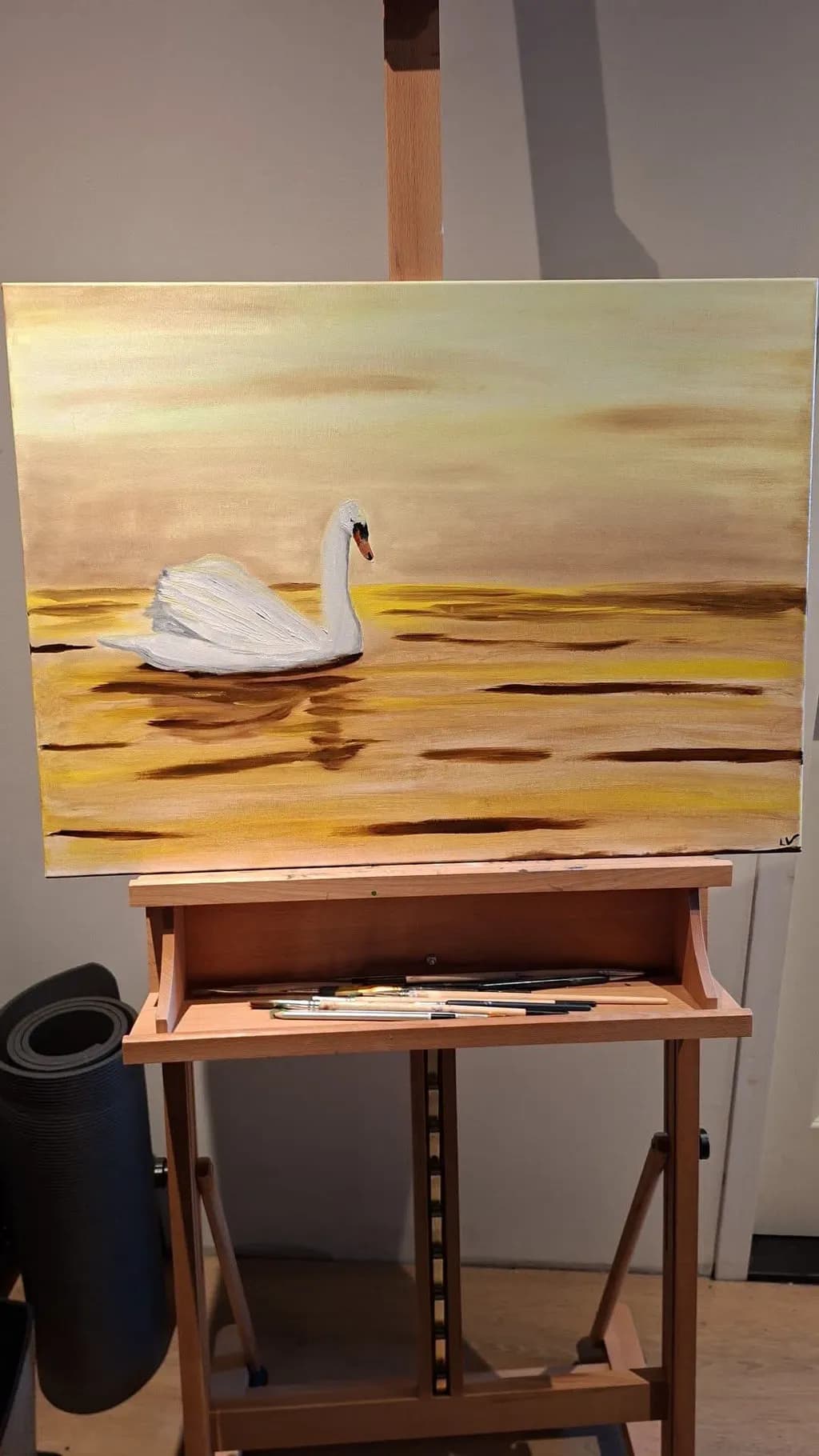 Golden Lake Swan