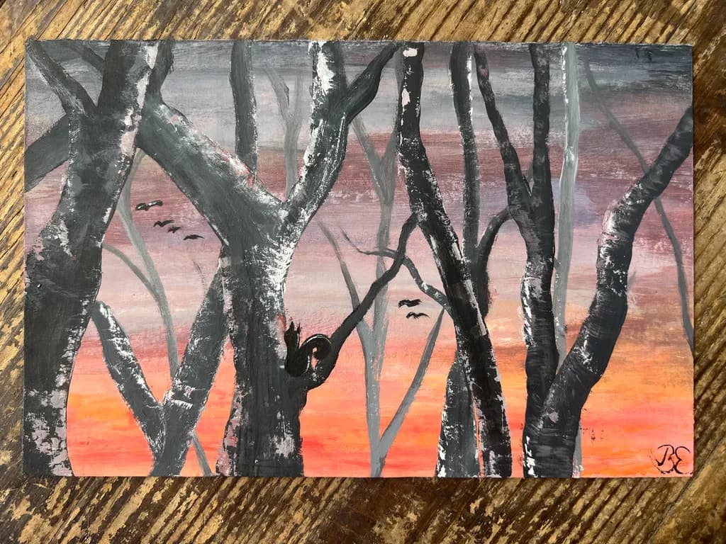 Forest Dusk Reflection