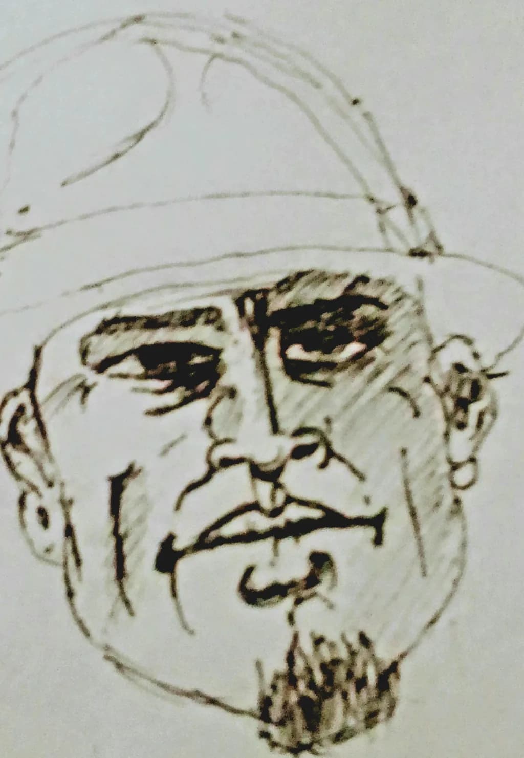 Monochrome Portrait with Hat