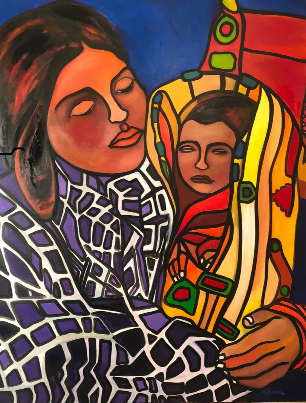 Mother and Child Embrace