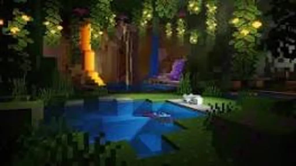Garden Pool Glow
