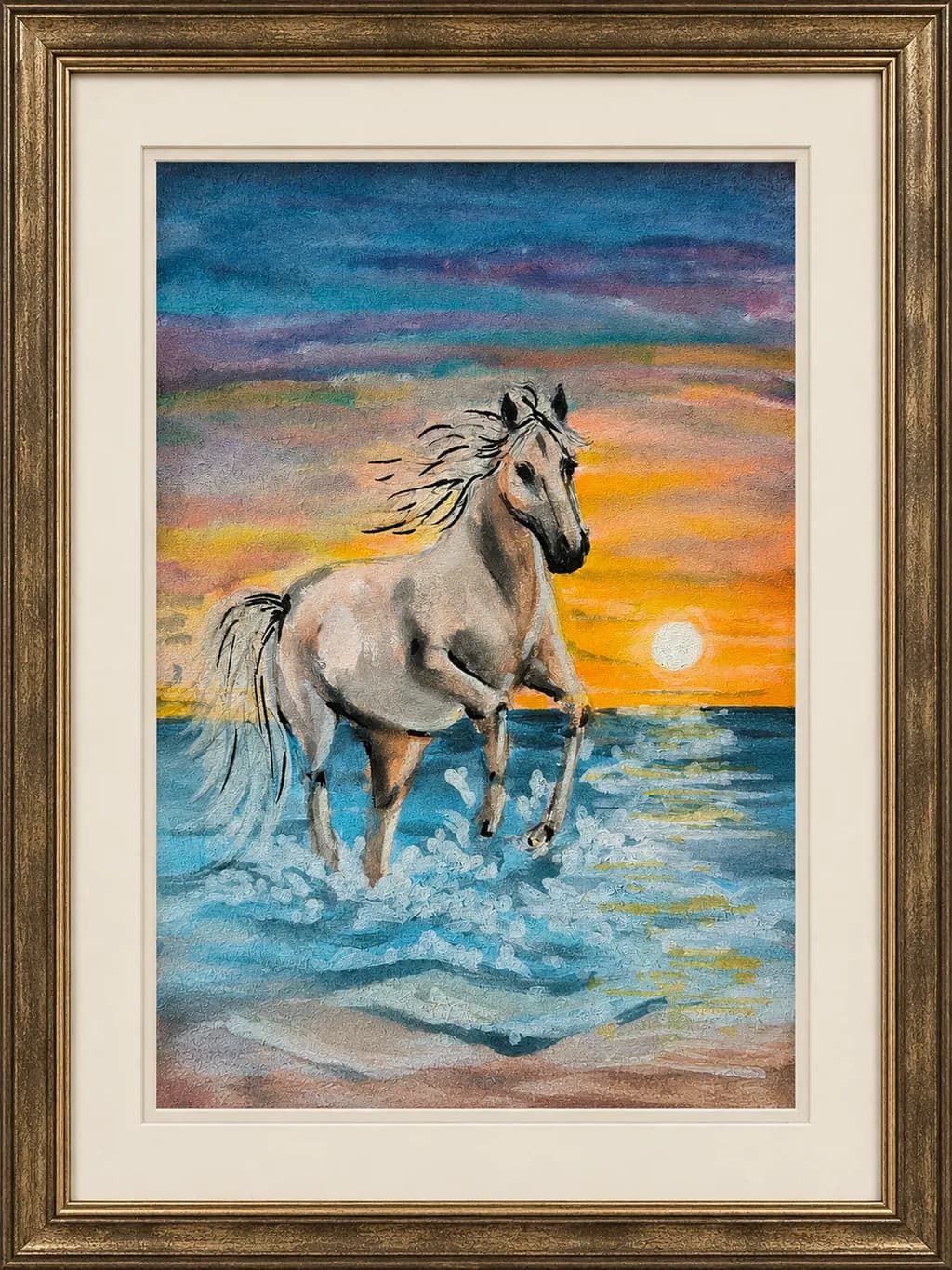 Horse at Sunset Beach