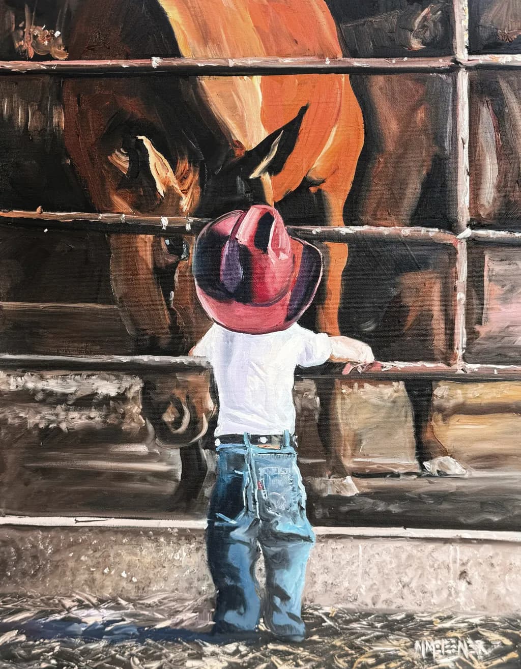 Child and Horse Encounter