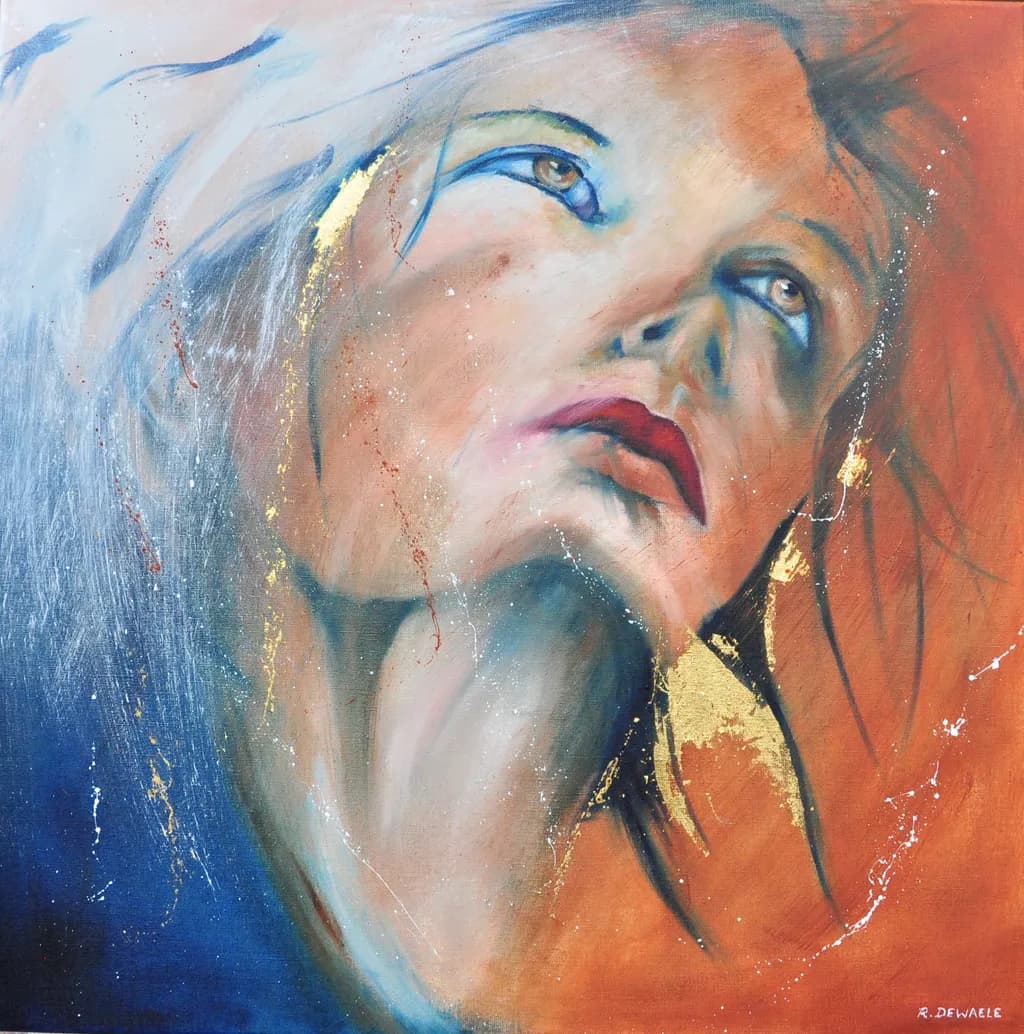 Blue-Gold Portrait