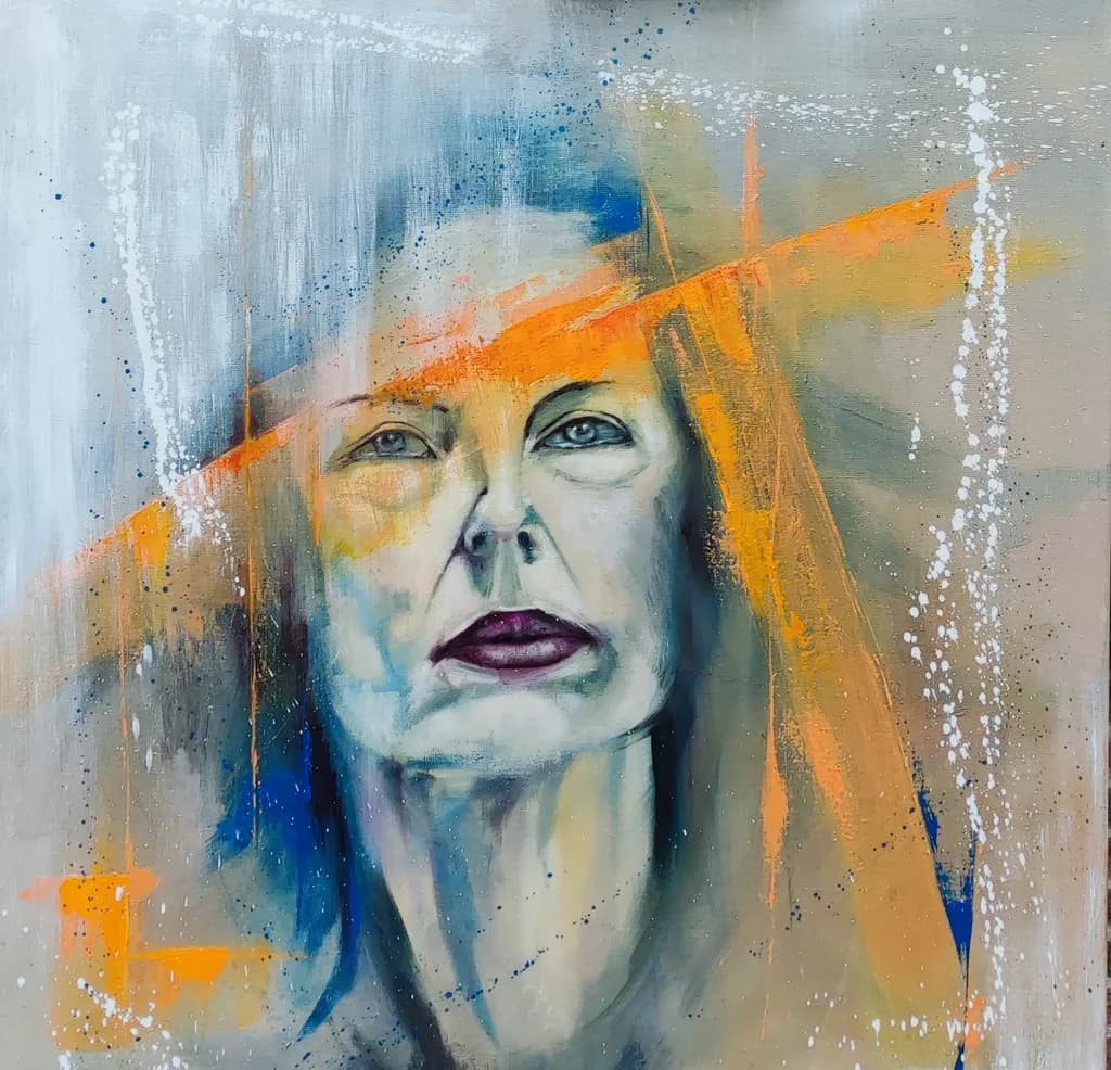 Orange Veil Portrait