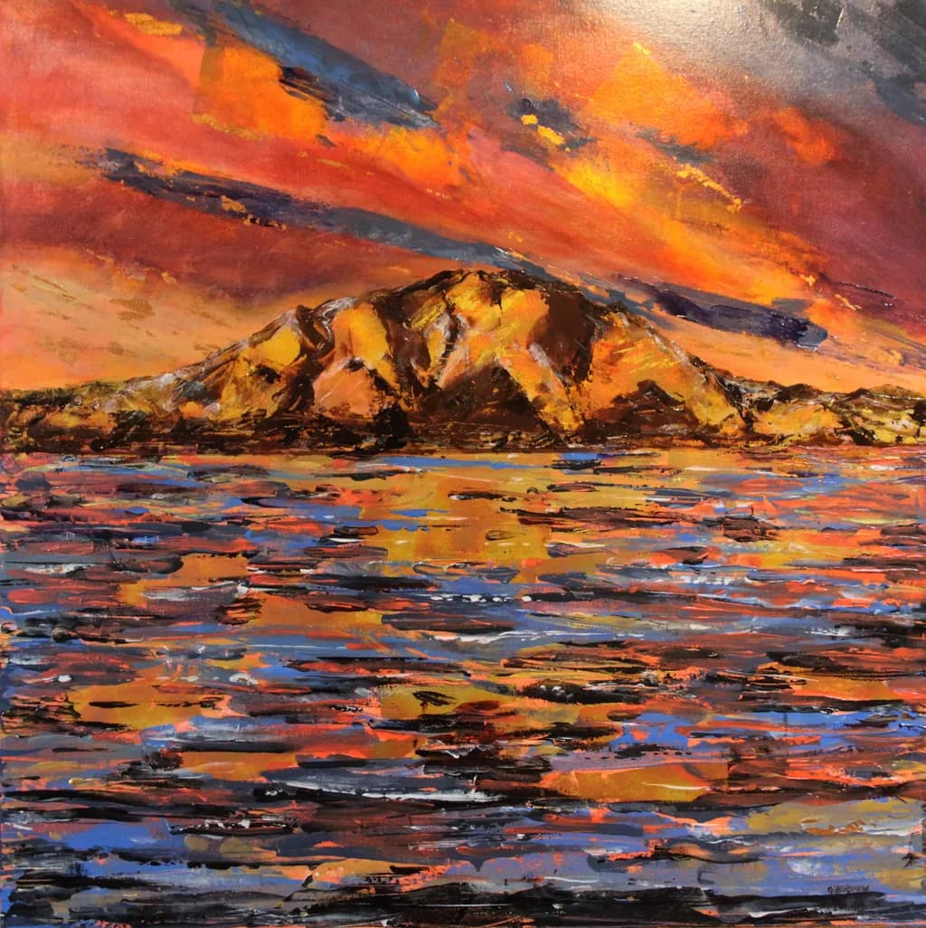 Mountain Sunset Reflection