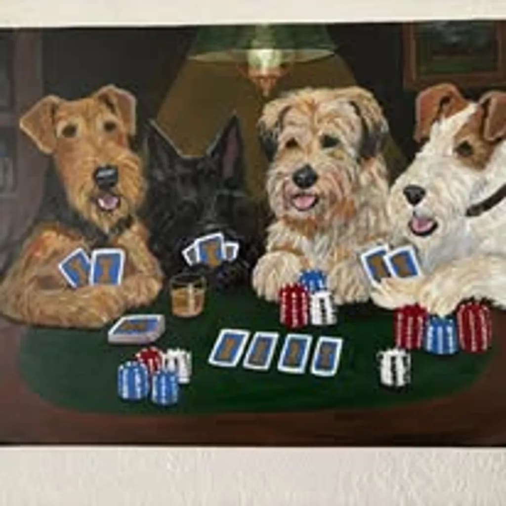 Dogs Playing Poker