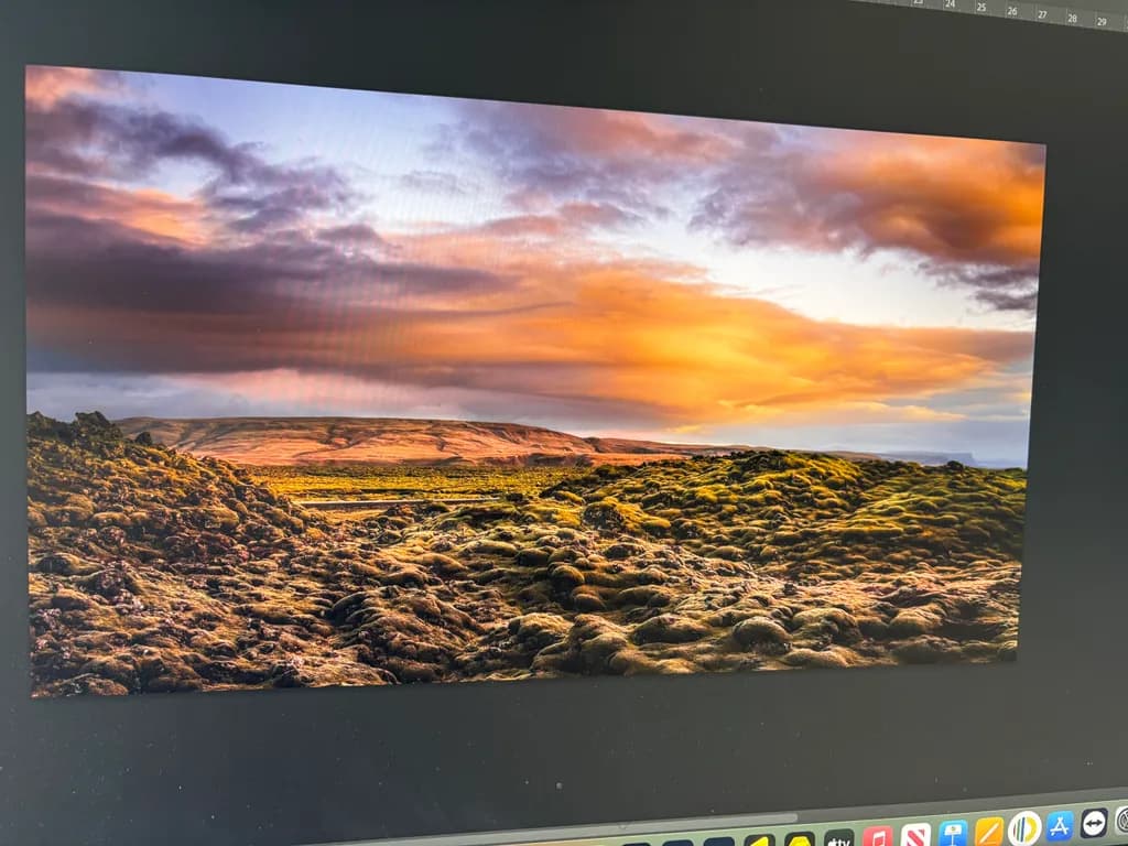 Mossy Lava Field Sunset