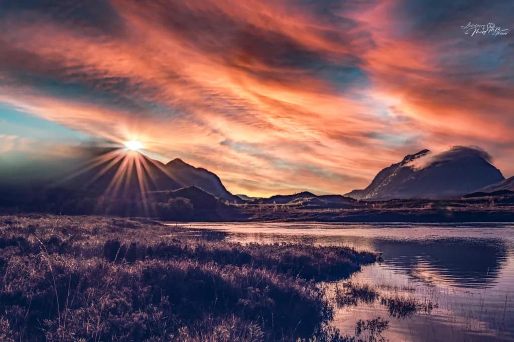 Mountain Lake Sunset