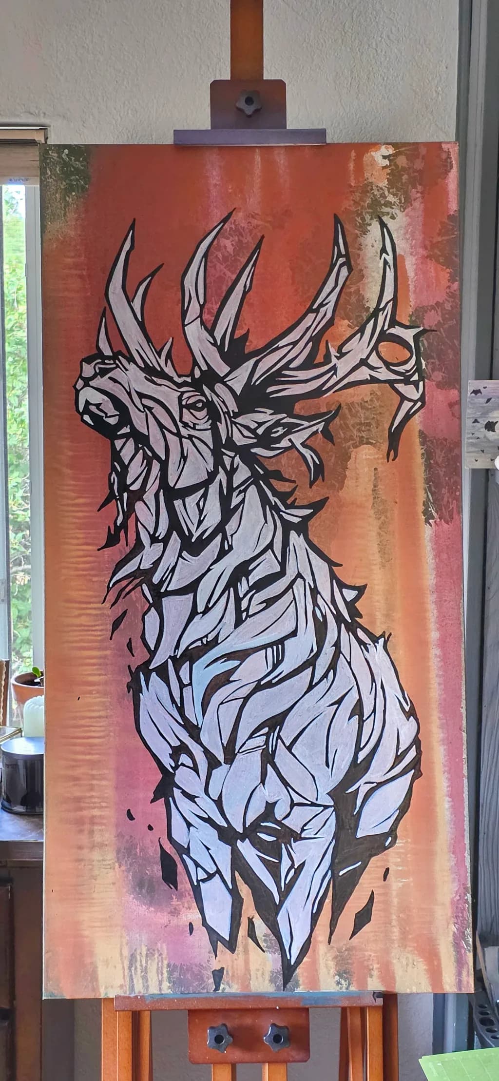 Lavender Stag Portrait