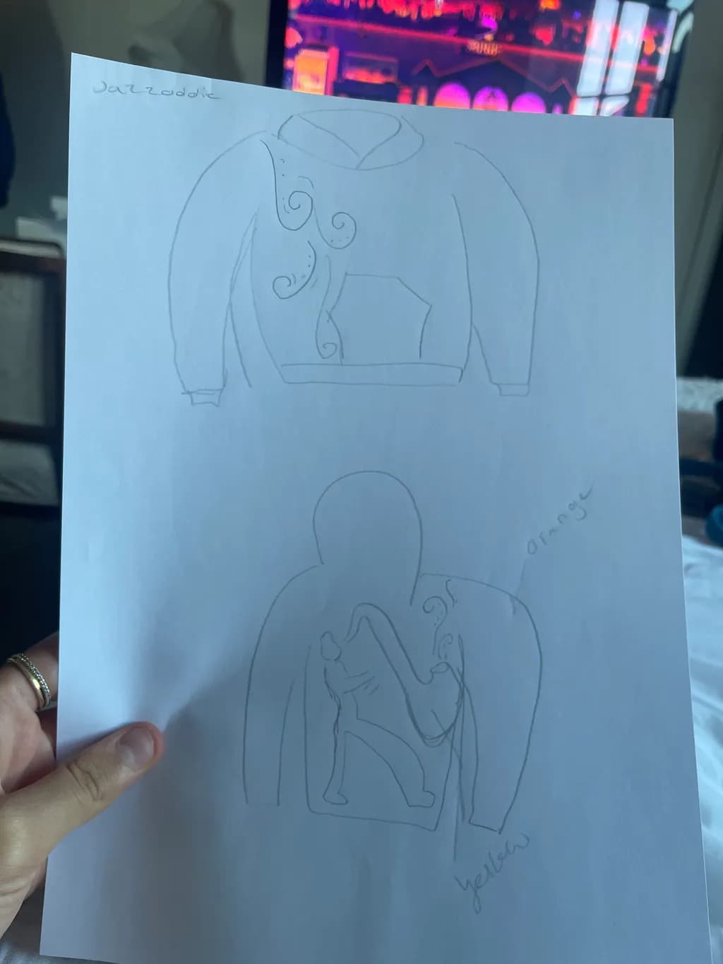 Hoodie Design Sketch