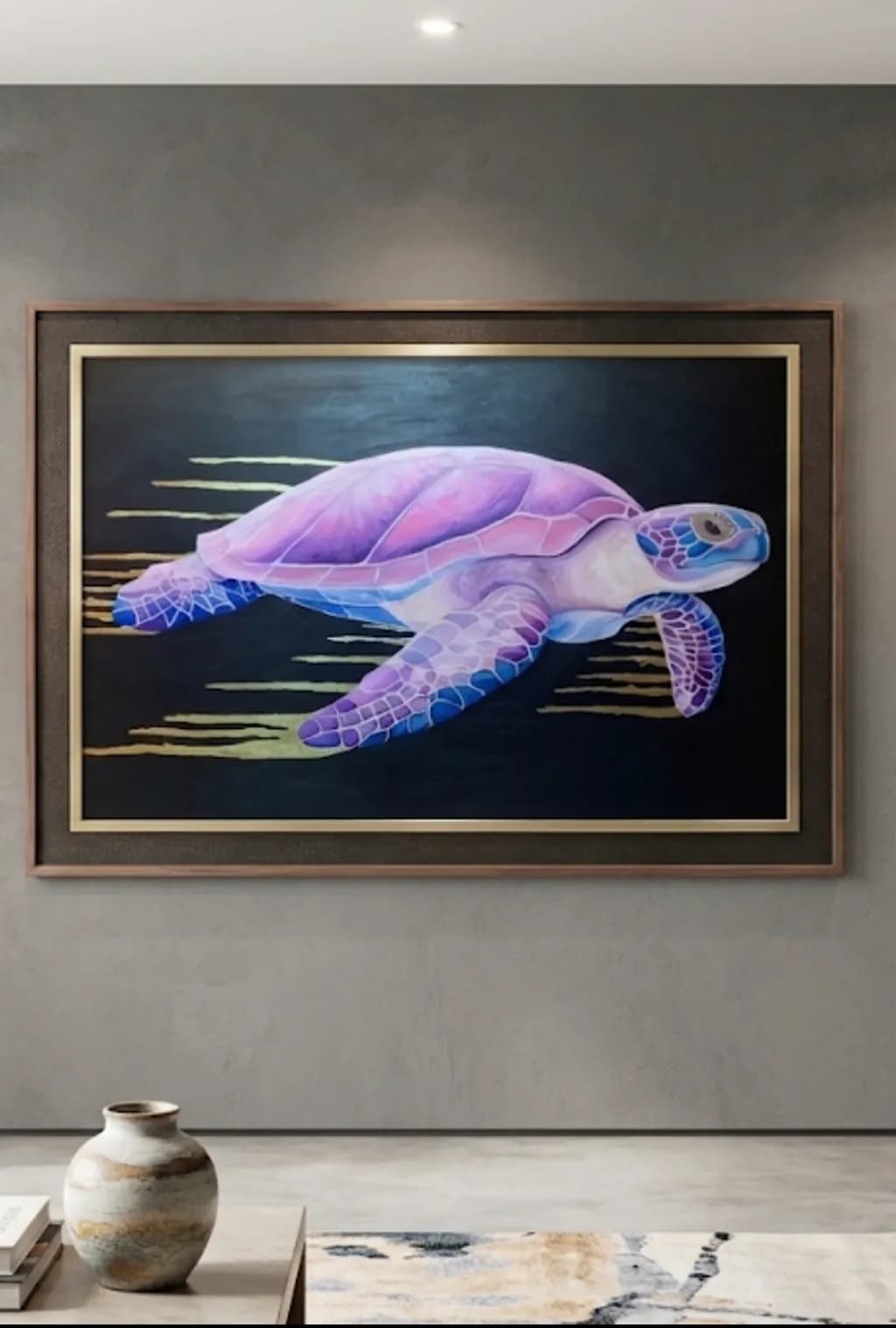 Purple Sea Turtle