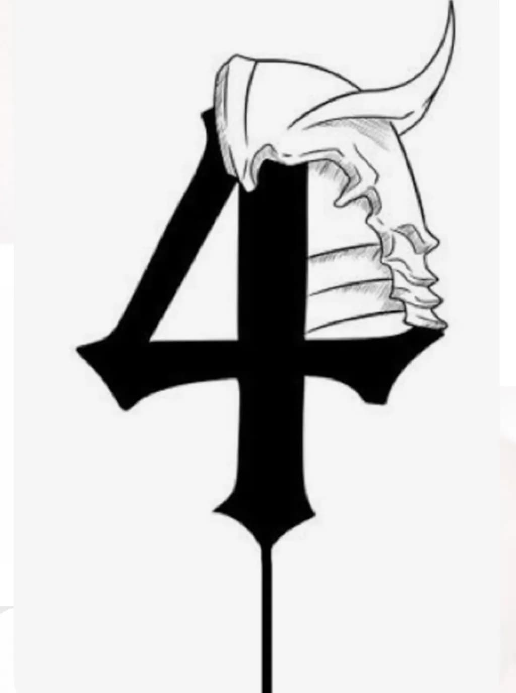 Number Four Horned Helmet