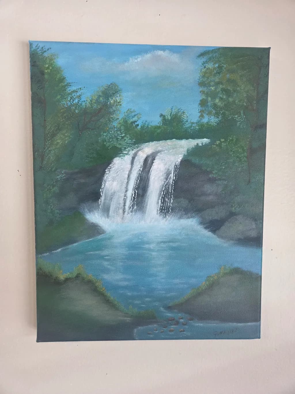 Forest Waterfall Cascade