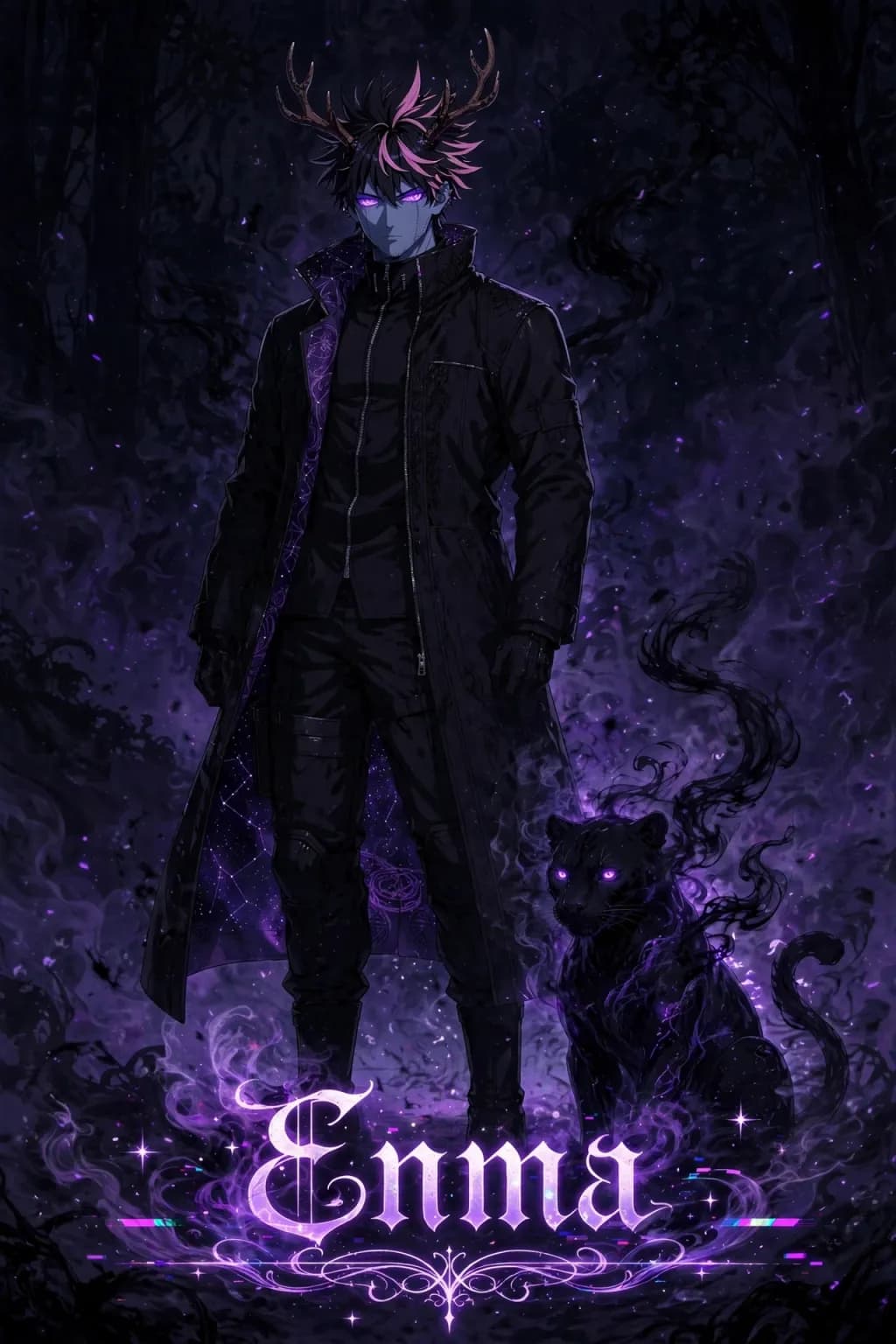 Dark Figure with Panther