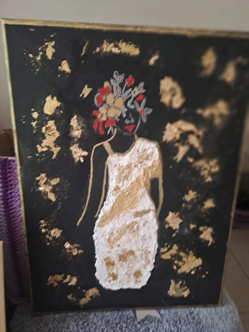 Floral Figure Silhouette