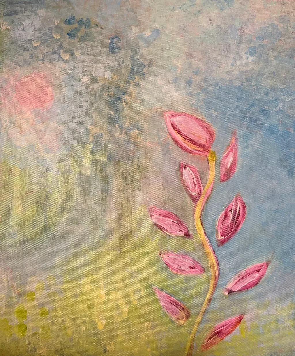 Pink Leaf Stem