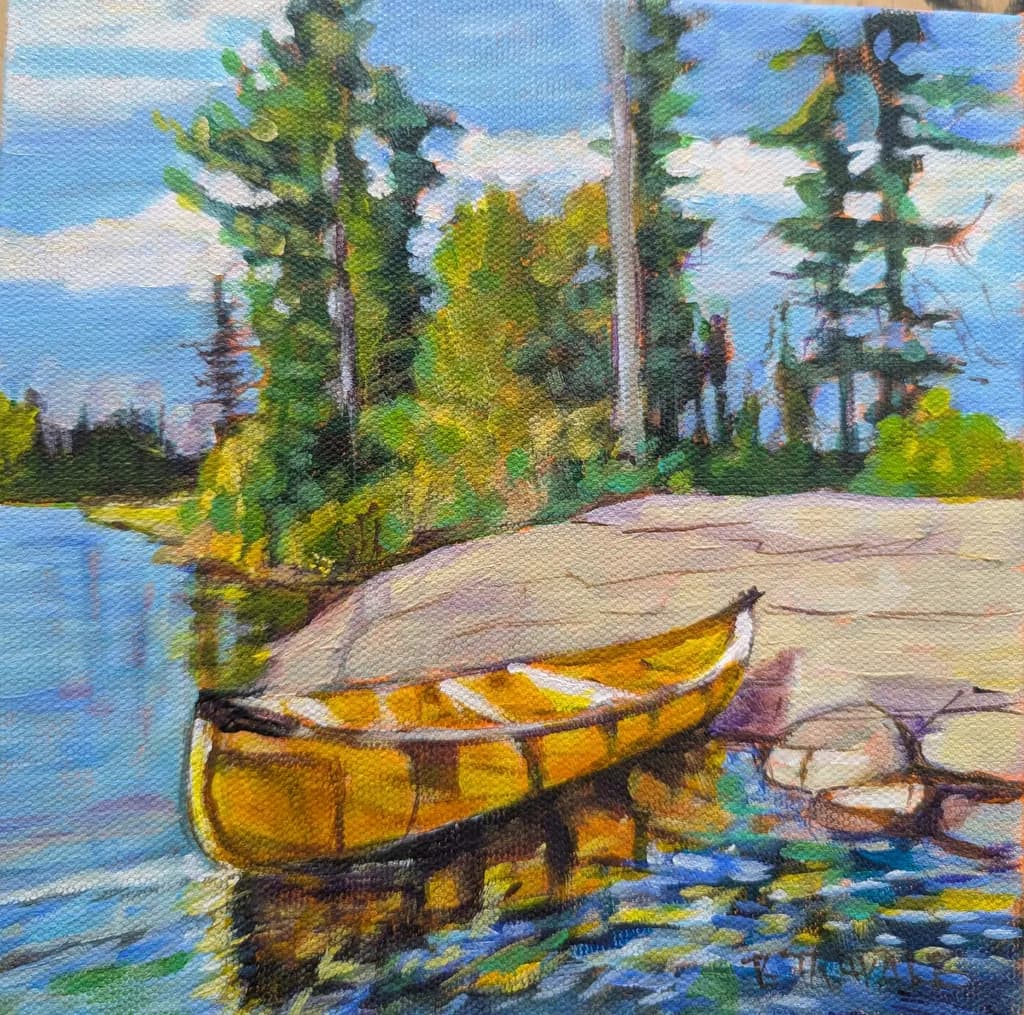Canoe by the Lake