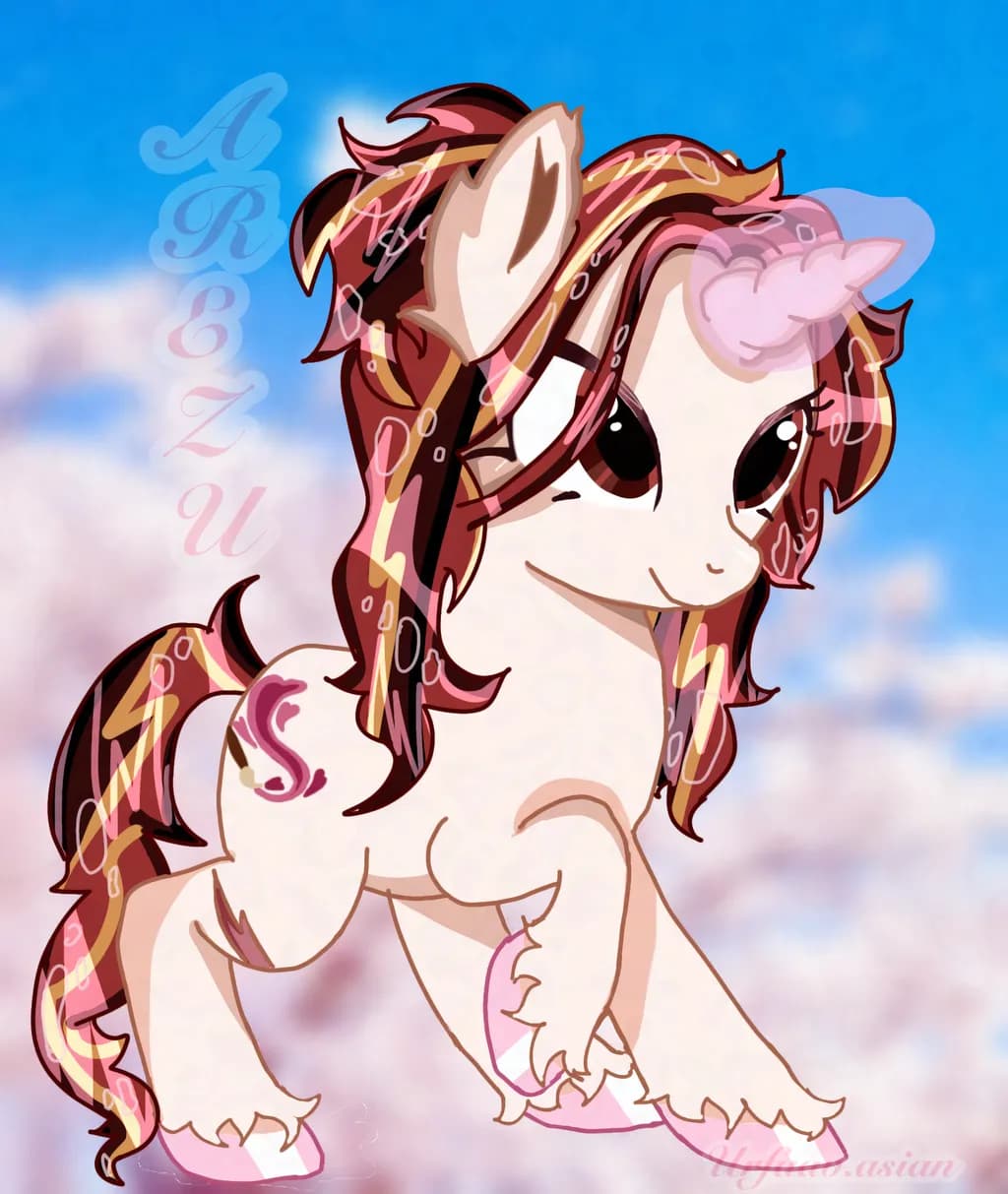 Unicorn with Lightning Mane