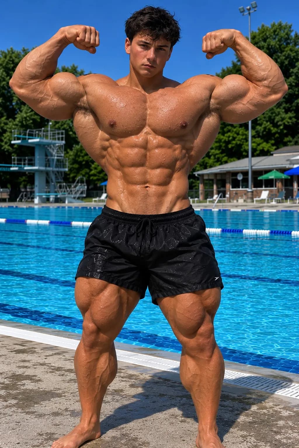 Poolside Muscles