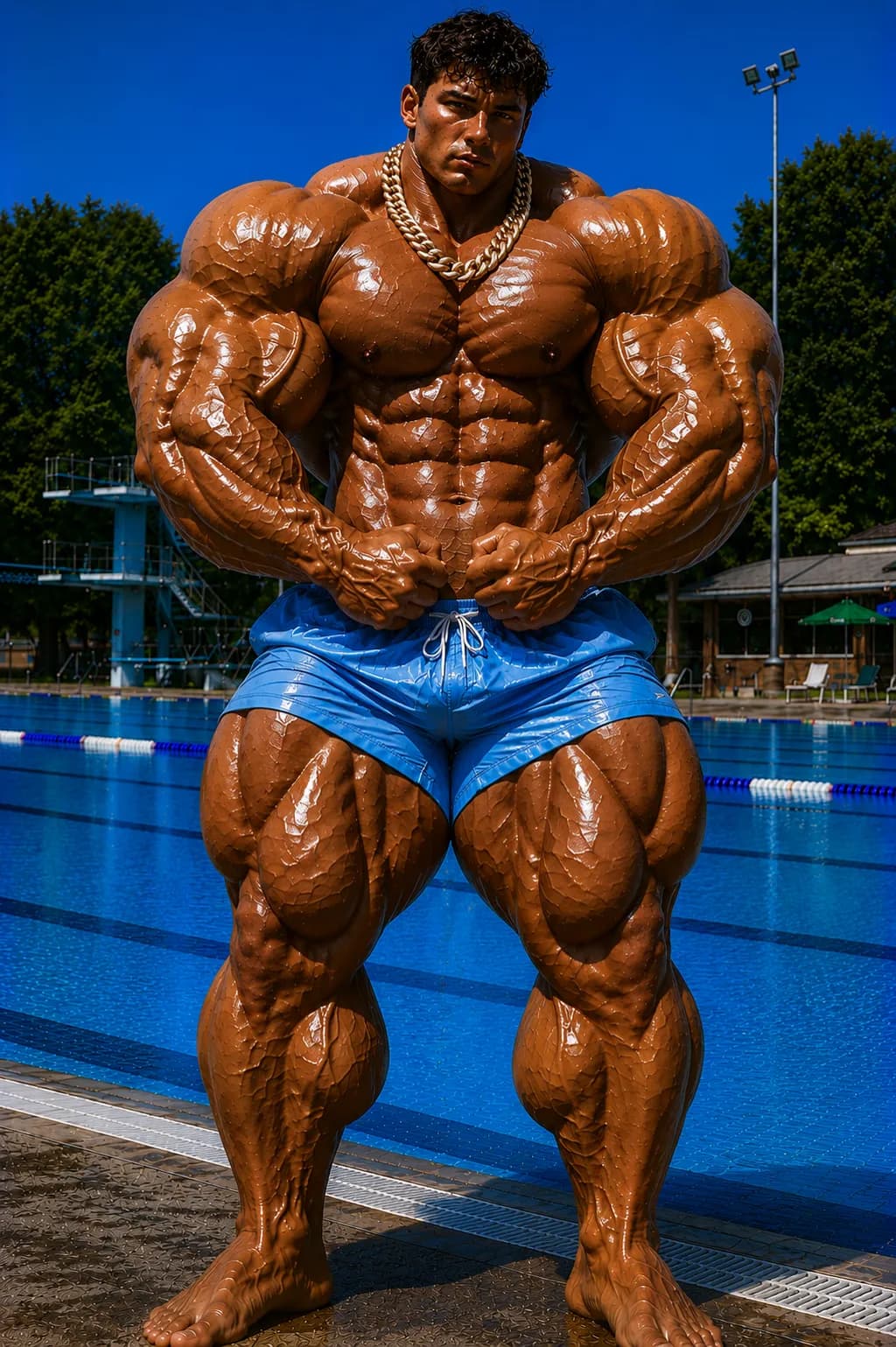 Poolside Muscle Majesty