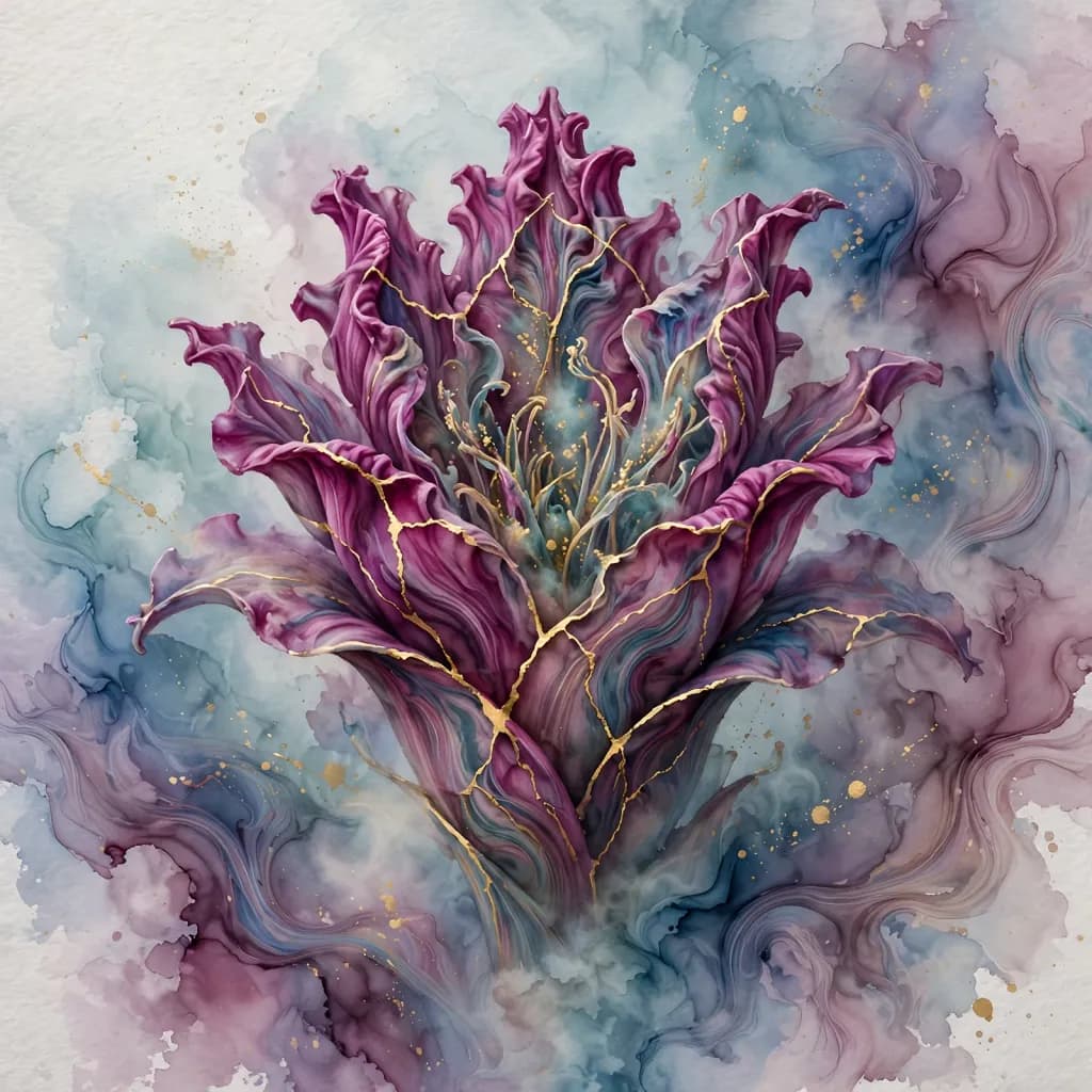 Abstract Flower Bloom