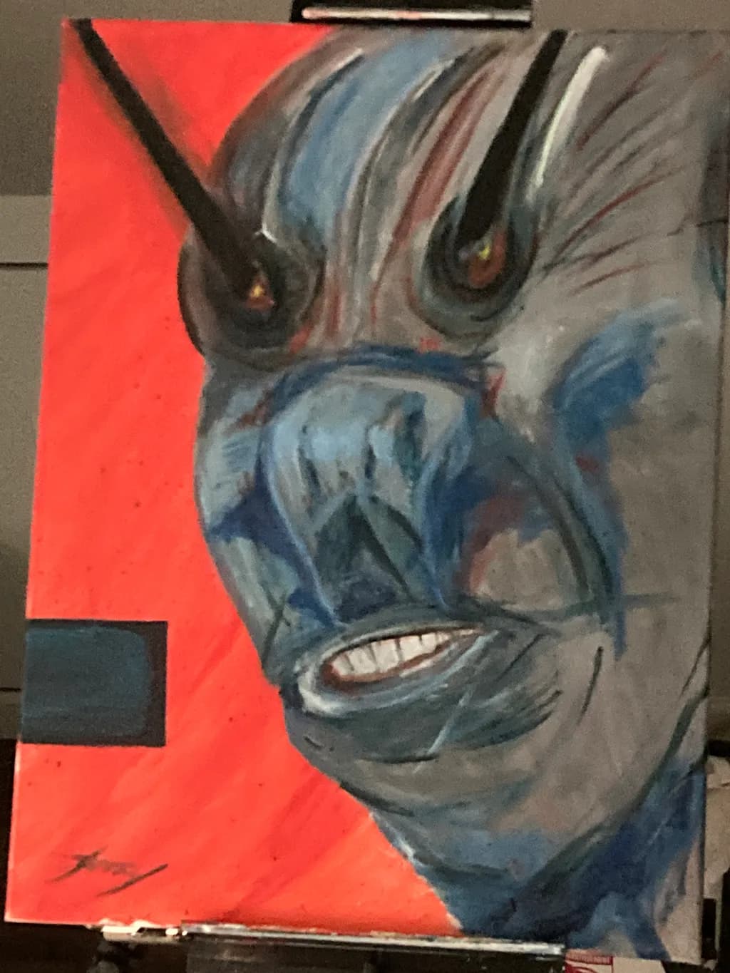 Abstract Bull Portrait