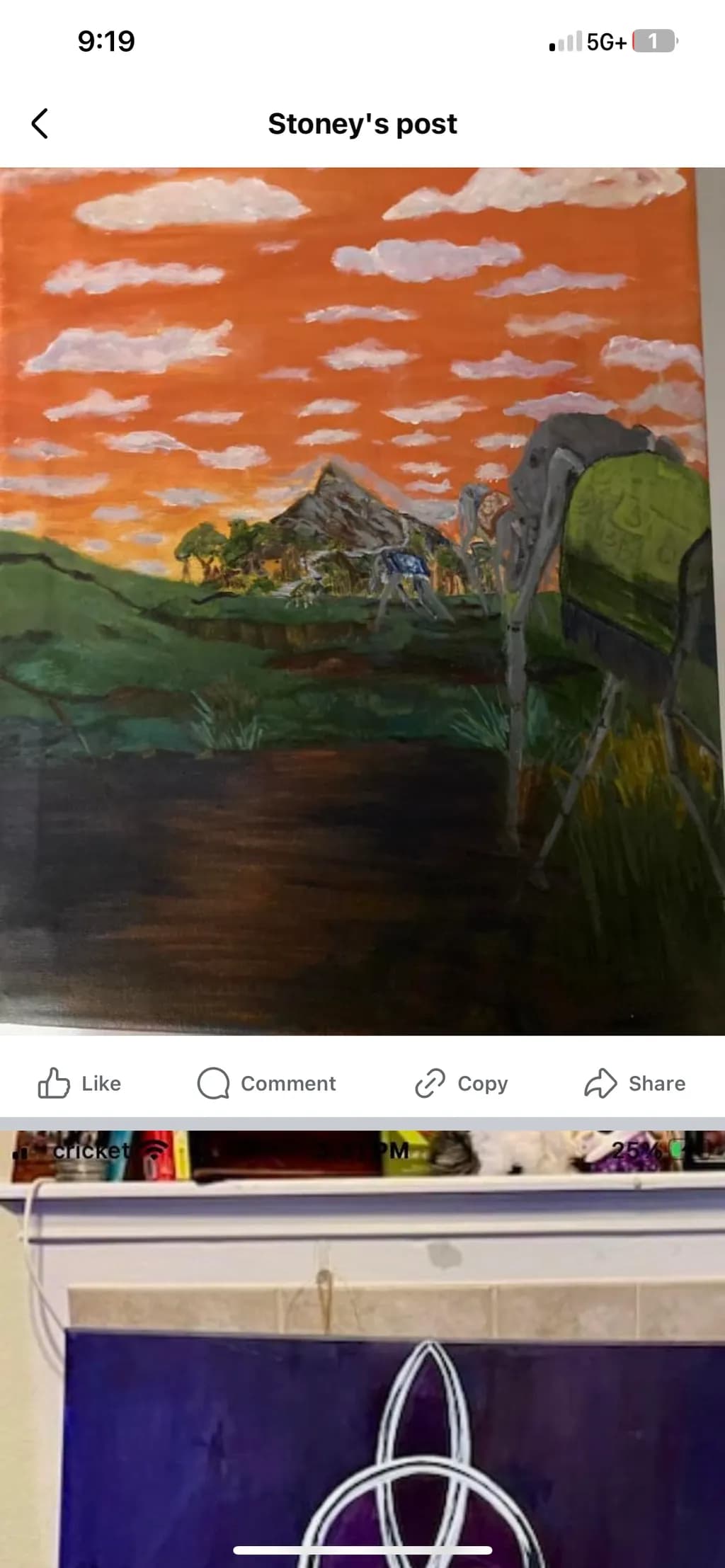 Sunset Over Mountain Path