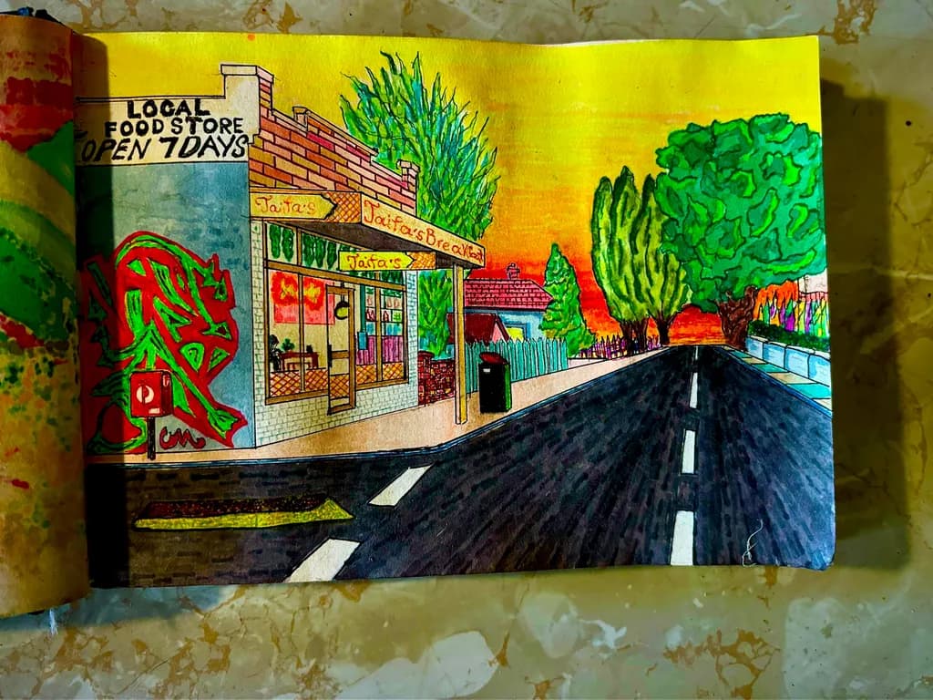 Local Food Store Roadscape