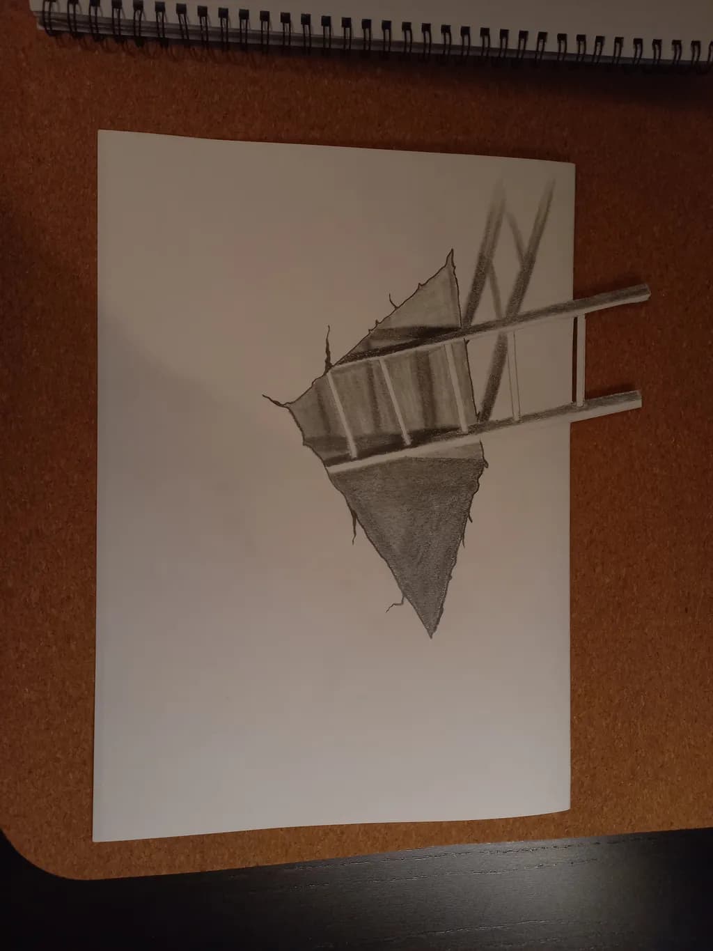 Ladder Illusion Drawing