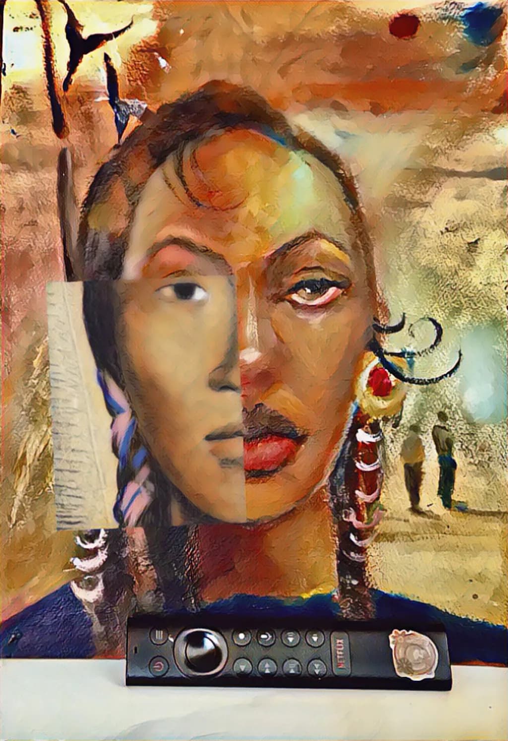 Abstract Portrait Composition