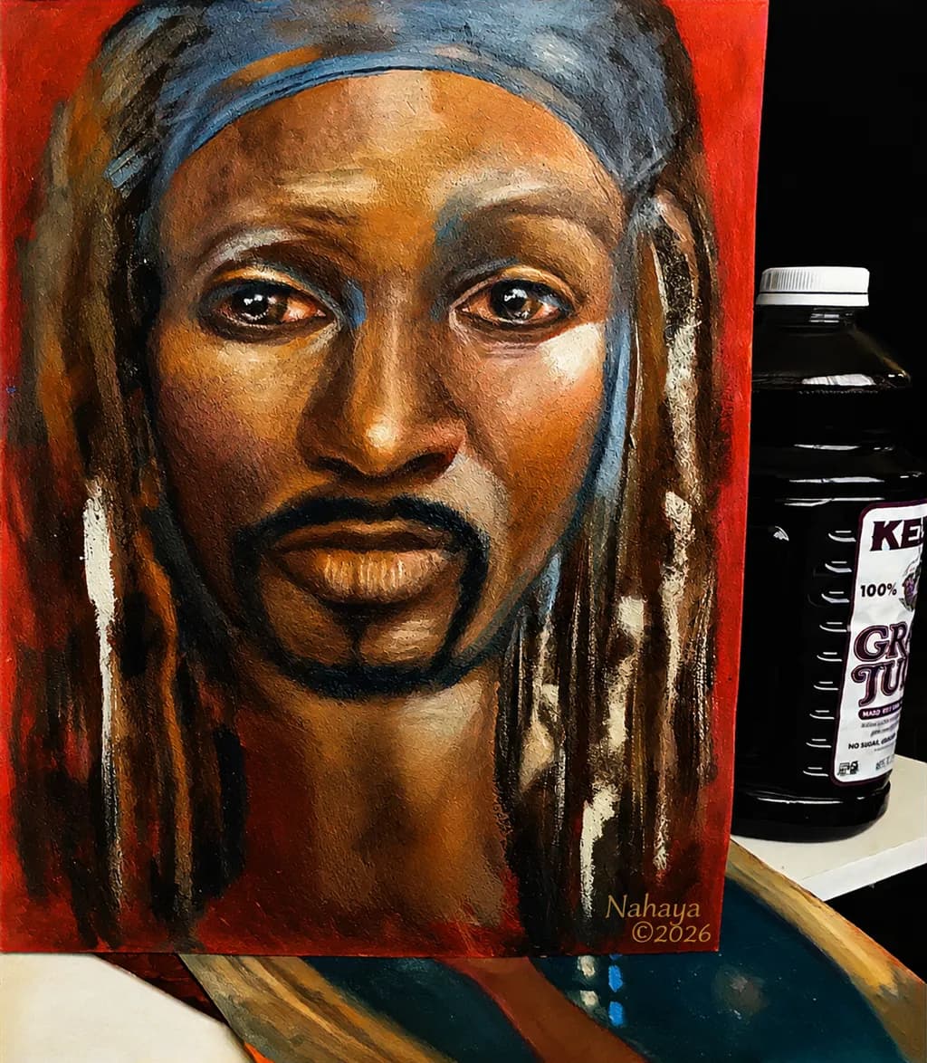 Portrait of a Man with Dreadlocks