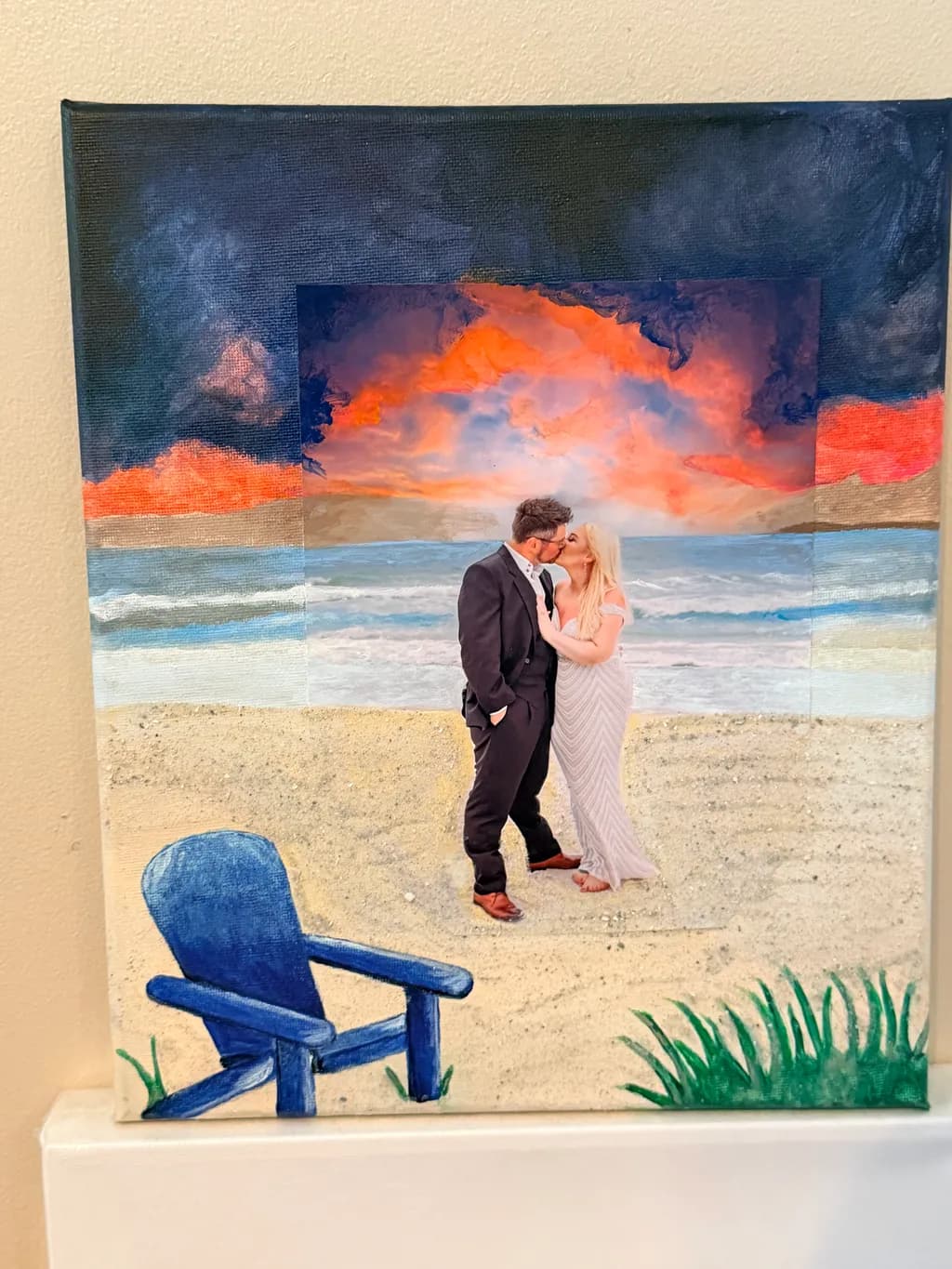 Beach Sunset Kiss